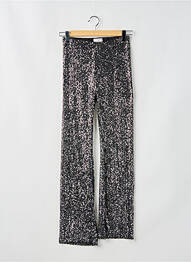 Pantalon evazat talie elastică talie înaltă negru BROWNIE femme
