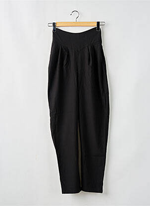 Pantalon drept elasticitate talie înaltă negru NASTY GAL femeie