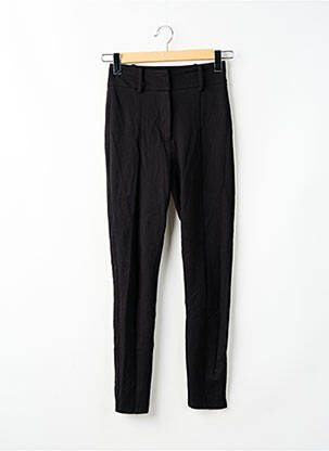 Pantalon slim talie înaltă talie înaltă negru MAJORELLE femeie