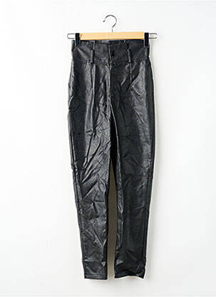Pantalon slim talie înaltă talie înaltă negru BOOHOO femeie