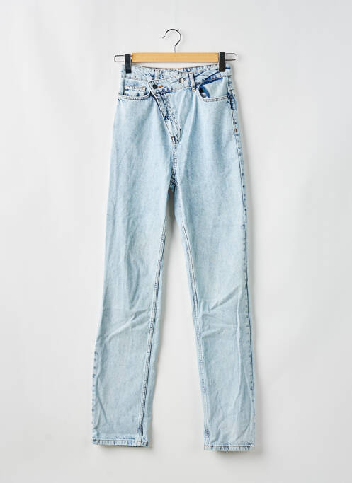 Blugi cu croială dreaptă albastru BOOHOO femeie