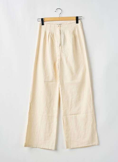 Pantalon larg bej NASTY GAL femeie