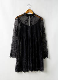 Rochie scurtă croială evazată mâneci lungi negru FOREVER 21 femme