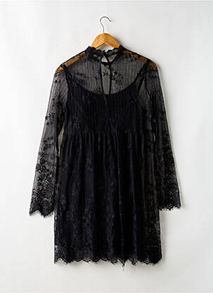 Rochie scurtă croială evazată mâneci lungi negru FOREVER 21 femeie