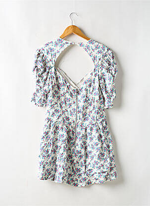 Rochie scurtă croială evazată mâneci scurte alb FOR LOVE & LEMONS femeie