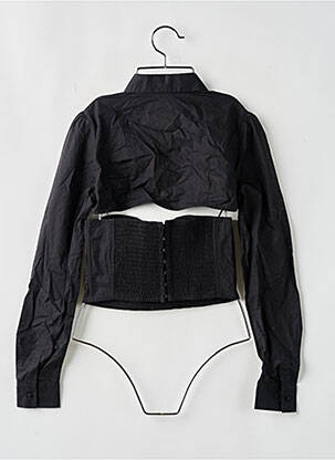 Twin-set închidere cu nasturi pe față negru PEPE JEANS X DUA LIPA femeie