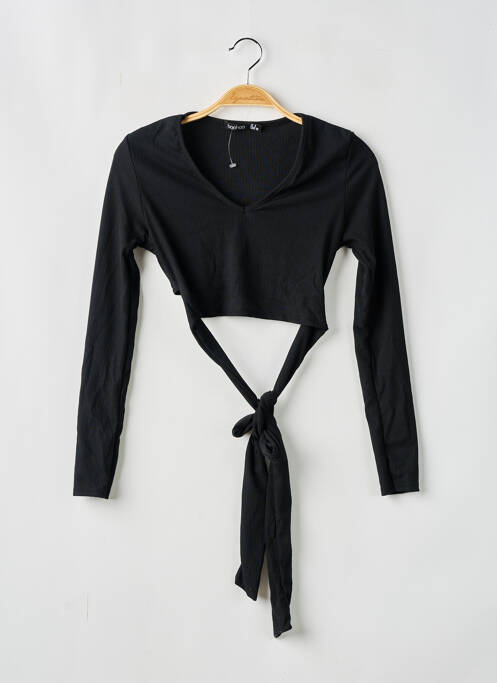 Top negru BOOHOO femeie