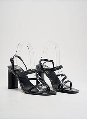 Sandale/Pantofi decupați negru BERSHKA femeie