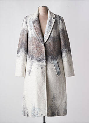 Palton lung gri MC PLANET femeie