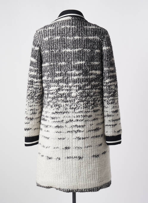 Palton lung gri 3322 femeie