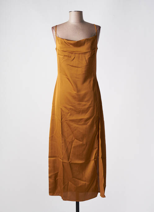 Rochie lungă galben STRADIVARIUS femeie