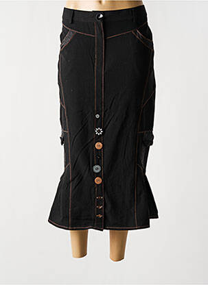 Fustă midi negru BE THE QUEEN femeie