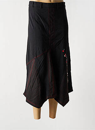 Fustă midi croială dreaptă negru BE THE QUEEN femeie