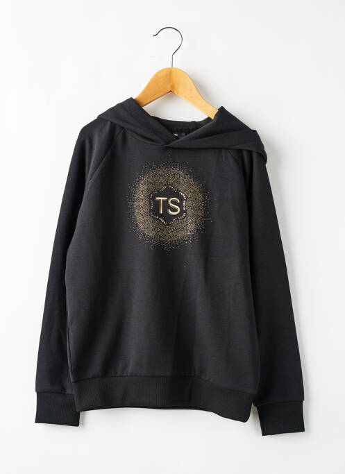 Hanorac negru TEDDY SMITH fată