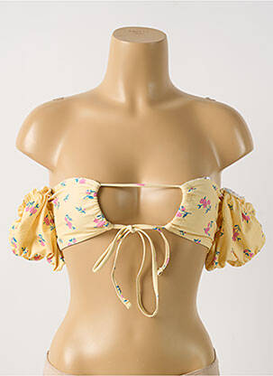Sutien de costum de baie elasticitate top bentiță galben BOOHOO femeie