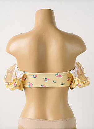 Sutien de costum de baie elasticitate top bentiță galben BOOHOO femeie