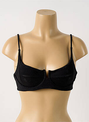 Sutien de costum de baie elasticitate top sutien modelat negru STRIPSKY femeie