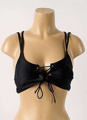 Sutien de costum de baie elasticitate sutien cu susținere înaltă și burete detașabil negru SANS MARQUE femeie