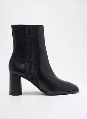 Botine/ghete material neted toc de 4 la 6 cm negru TAMARIS femeie