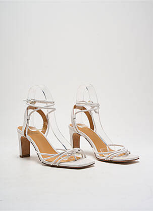 Șlapi alb BOBBIES femeie