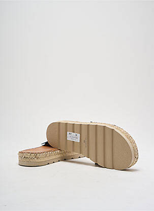 Espadrile nubuc toc plat până la 3 cm negru BOCAGE femeie