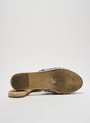 Espadrile vârf deschis toc plat până la 3 cm negru TEXTO femeie