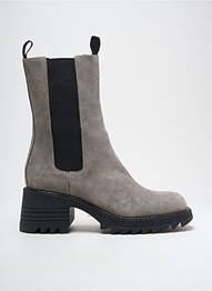 Botine/ghete nubuc toc de 4 la 6 cm gri SEMERDJIAN femeie