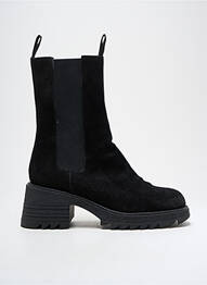 Botine/ghete nubuc toc de 4 la 6 cm negru SEMERDJIAN femeie