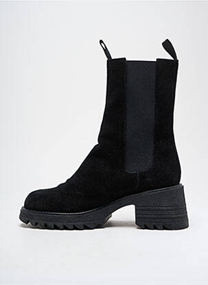 Botine/ghete nubuc toc de 4 la 6 cm negru SEMERDJIAN femeie