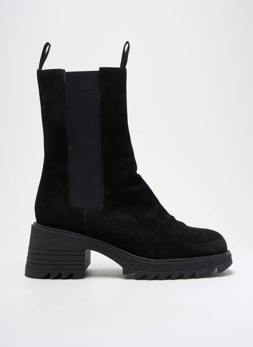 Botine/ghete nubuc toc de 4 la 6 cm negru SEMERDJIAN femme