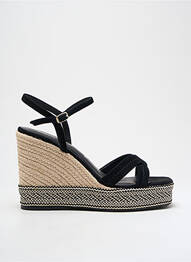 Espadrile închidere cu buclă(e) toc înalt de 10cm și mai mult negru TAMARIS femme