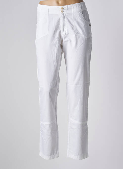 Pantalon drept alb GOUBI femeie