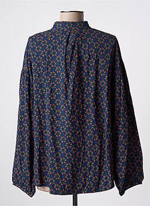 Bluză imprimeu floral mâneci lungi albastru BLUTSGESCHWISTER femeie