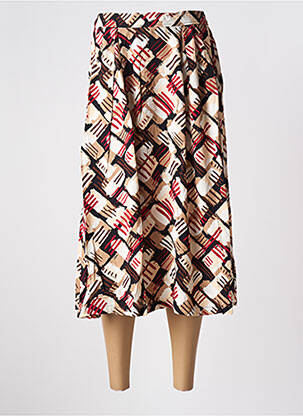 Fustă midi bej ZILCH femeie