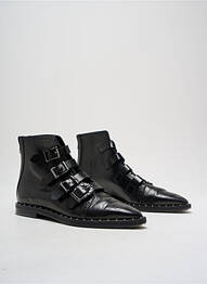 Botine/ghete material neted toc plat până la 3 cm negru PINKO femme