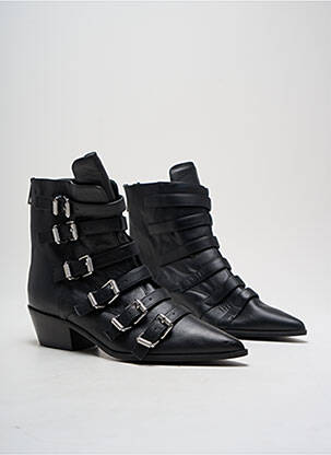 Botine/ghete material neted toc de 4 la 6 cm negru ZADIG & VOLTAIRE femeie