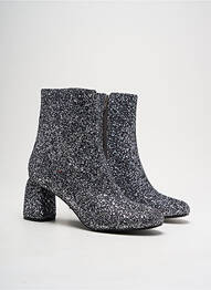Botine/ghete toc pătrat toc de 4 la 6 cm argintiu VANESSA WU femeie