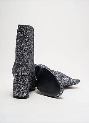 Botine/ghete toc pătrat toc de 4 la 6 cm argintiu VANESSA WU femeie