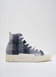 Adidași vârf rotund toc de 4 la 6 cm albastru SMR 23 femeie