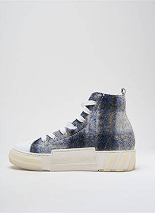 Adidași vârf rotund toc de 4 la 6 cm albastru SMR 23 femeie