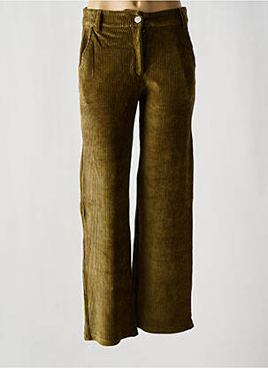 Pantalon evazat verde VILA femeie