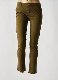 Pantalon chino talie joasă talie joasă verde LAB DIP PARIS femme