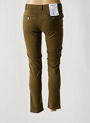 Pantalon chino talie joasă talie joasă verde LAB DIP PARIS femeie