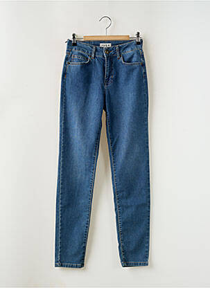 Blugi cu croială slim albastru FIVE femeie