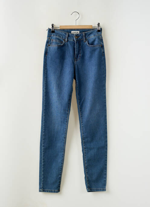Blugi cu croială slim albastru FIVE femeie