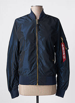 Geacă efect material satinat albastru ALPHA INDUSTRIES femeie
