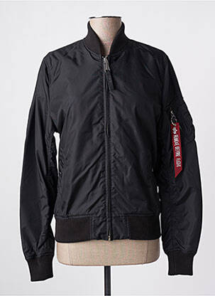 Geacă efect material satinat negru ALPHA INDUSTRIES femeie