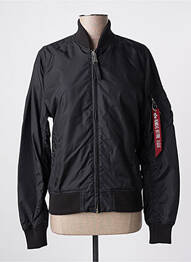 Geacă efect material satinat negru ALPHA INDUSTRIES femme