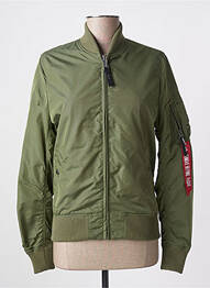 Geacă efect material satinat verde ALPHA INDUSTRIES femme