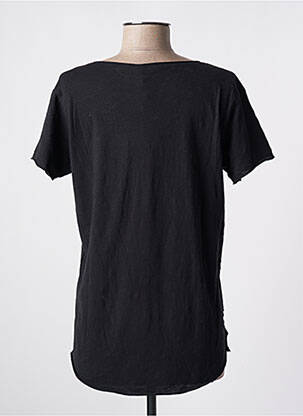 Tricou guler în v mâneci scurte negru FIVE femeie